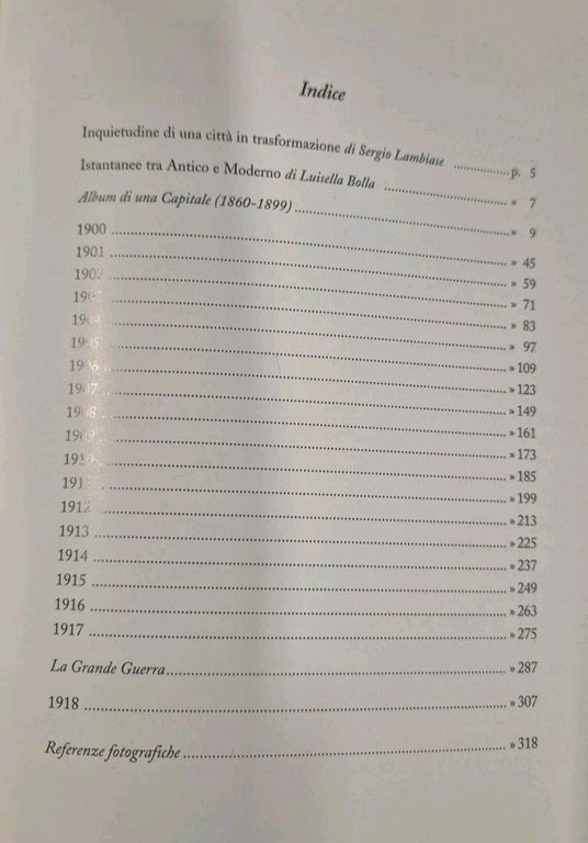 STORIA FOTOGRAFICA DI ROMA 1900 1918 Intra Moenia 2003 Libro …