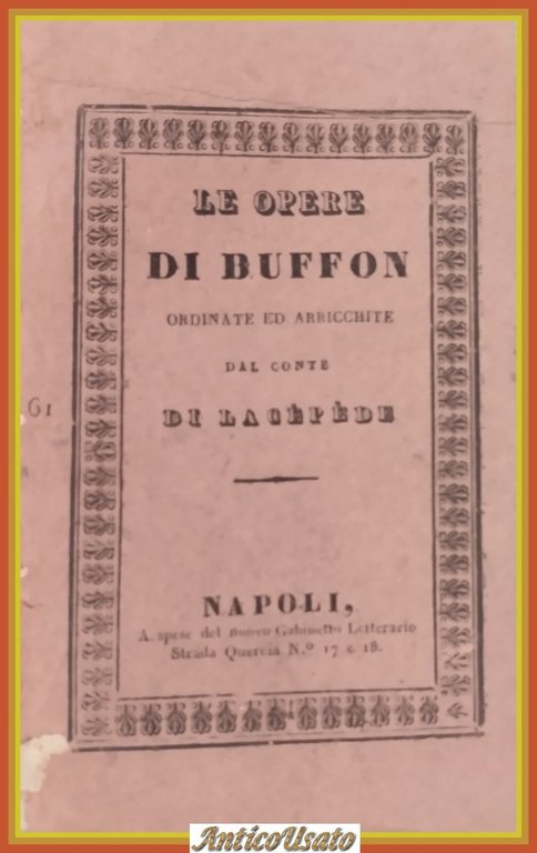 STORIA GENERALE OVIPARI SERPENTI PESCI parte V vol 18 di …