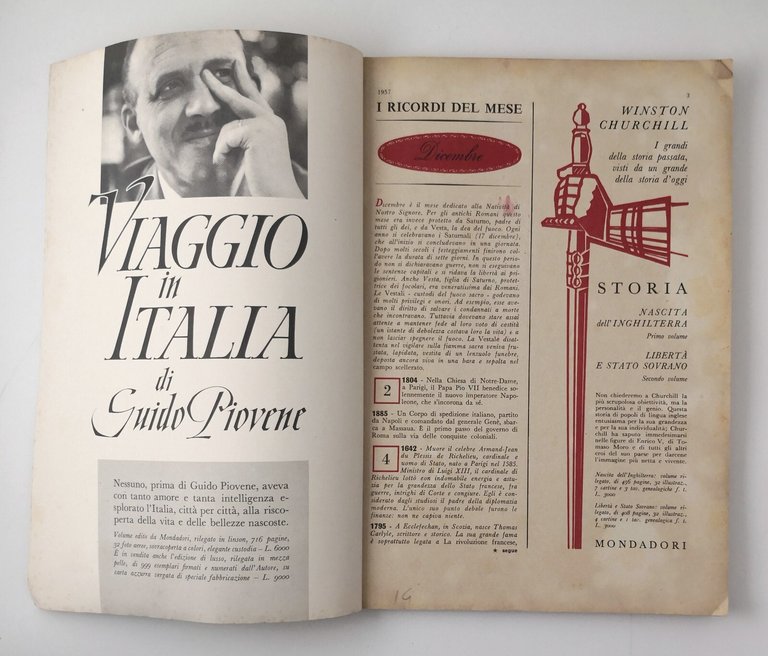 STORIA ILLUSTRATA anno I numero 1 1957 Mondadori rivista giornale