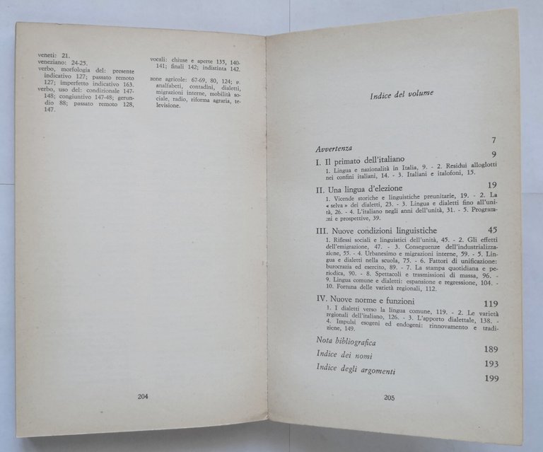 STORIA LINGUISTICA DELL'ITALIA UNITA di Tullio De Mauro 1965 Laterza …