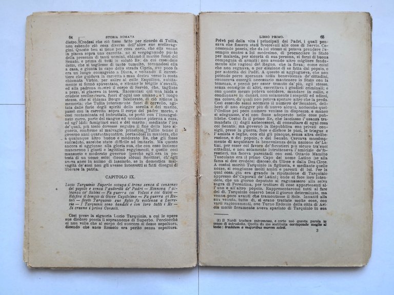STORIA ROMANA di Tito Livio Biblioteca universale Sonzogno libro antico