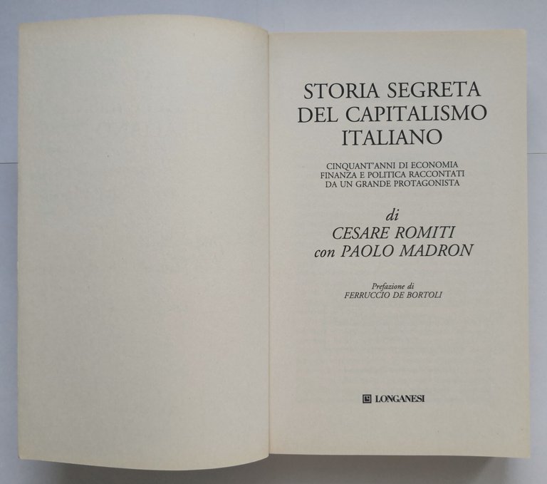STORIA SEGRETA DEL CAPITALISMO ITALIANO di Romiti e Madron 2012 …