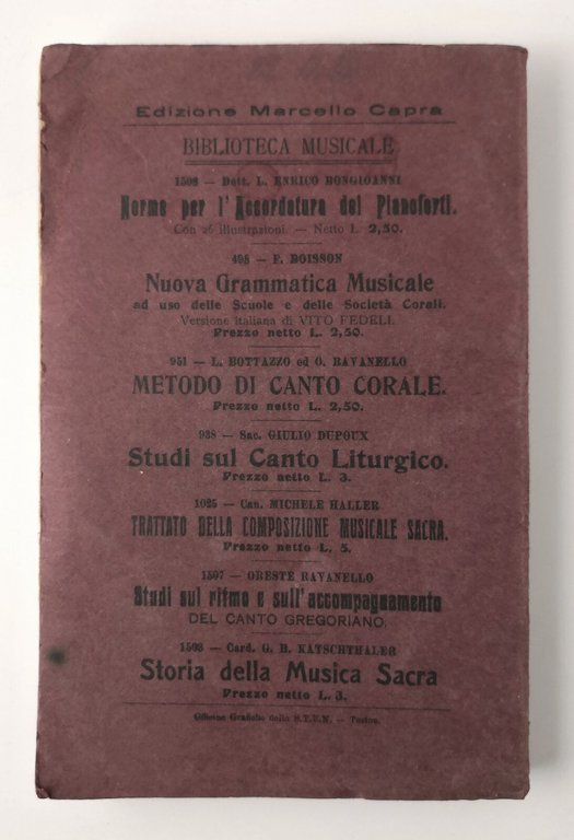 STORIA UNIVERSALE DELLA MUSICA di Ugo Riemann 1919 STEN Libro …