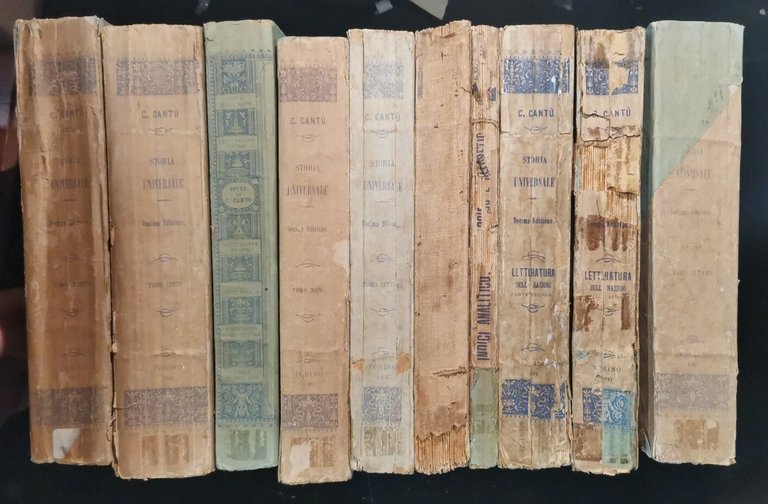 STORIA UNIVERSALE di Cesare Cantù 16 volumi UTET 1884 1891 …