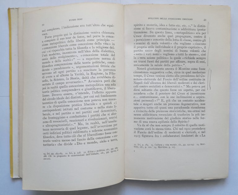 STORICISMI E STORICITÀ di Furio Diaz 1956 Parenti Libro I …