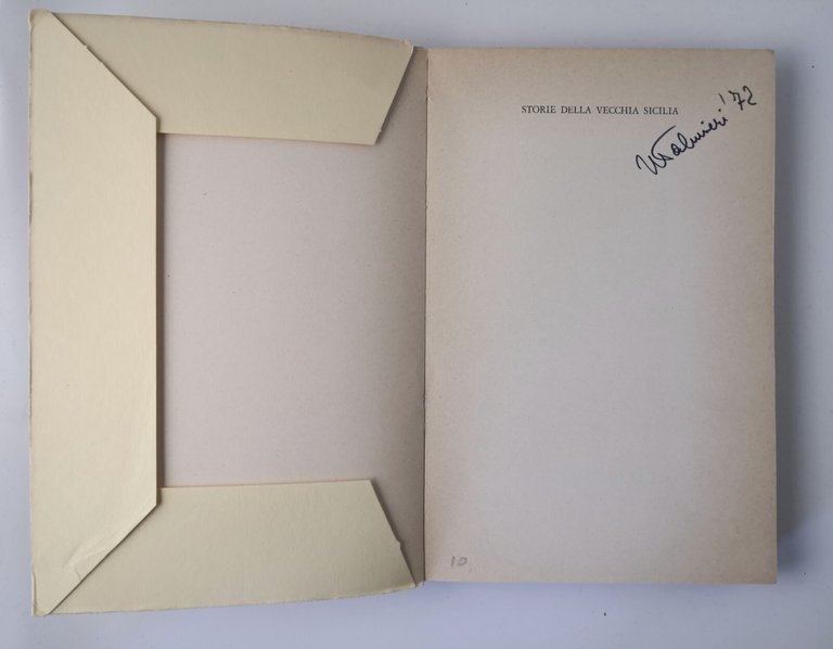 STORIE DELLA VECCHIA SICILIA di Virgilio Titone 1971 Mondadori Libro …