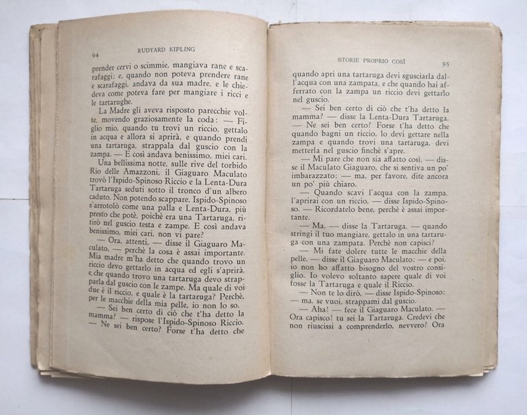 STORIE PROPRIO COSI di Rudyard Kipling 1929 Corticelli libro racconti …