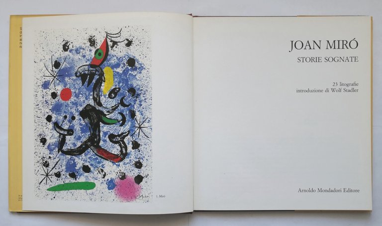 STORIE SOGNATE 23 litografie di Joan Miró 1985 Mondadori libro …