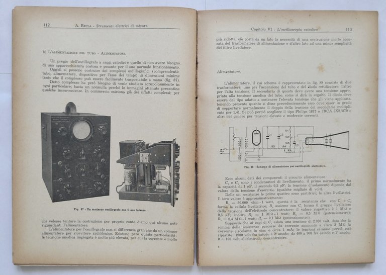 STRUMENTI ELETTRICI DI MISURA Arturo Recla 1947 Editrice Radio Industria …