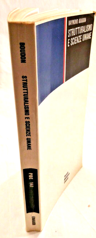 STRUTTURALISMO E SCIENZE UMANE di Raymond Boudon 1970 Einaudi piccola …