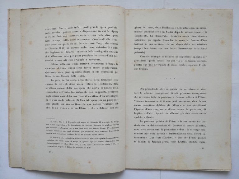 STUDI SU FILISTO le cause dell'esilio di Alberto Gitti 1953 …