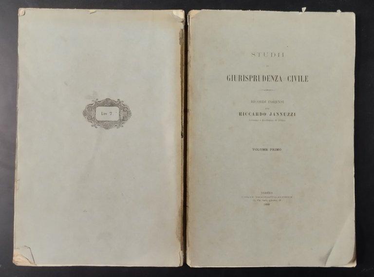 STUDII DI GIURISPRUDENZA CIVILE RICORDI FORENSI Riccardo Jannuzzi Volume 1 …