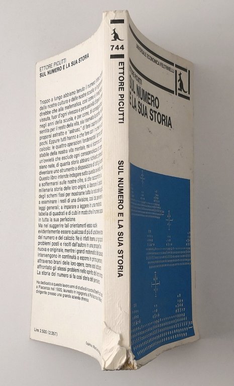 SUL NUMERO E LA SUA STORIA di Ettore Picutti 1977 …