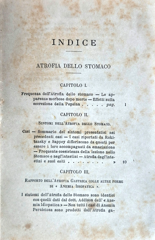 SULL'ATROFIA DELLO STOMACO E MALATTIE NERVOSE ORGANI DIGERENTI di S … | Immagine Gallery 2