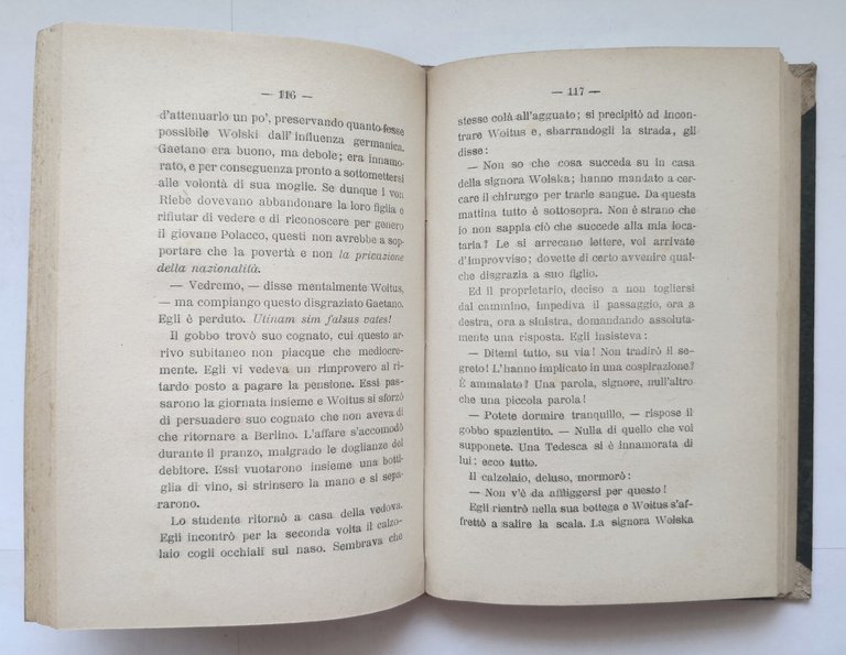 SULLA SPREA romanzo di Kraszewski 1900 Fratelli Treves libro antico