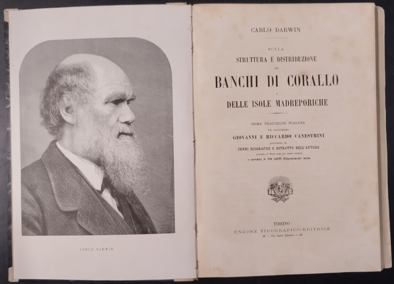 SULLA STRUTTURA E DISTRIBUZIONE DEI BANCHI DI CORALLO Darwin 1888 …