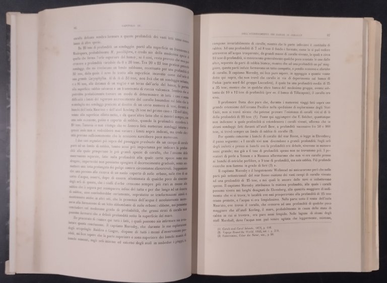 SULLA STRUTTURA E DISTRIBUZIONE DEI BANCHI DI CORALLO Darwin 1888 …