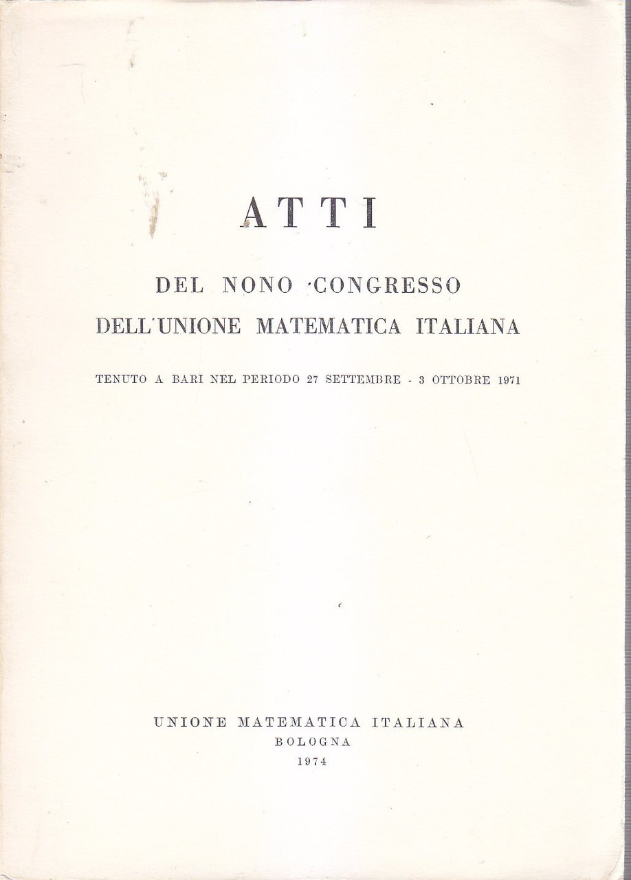 SULLE EQUAZIONI INTEGRALI DI WIENER HOPF Giorgio Talenti 1974 unione …