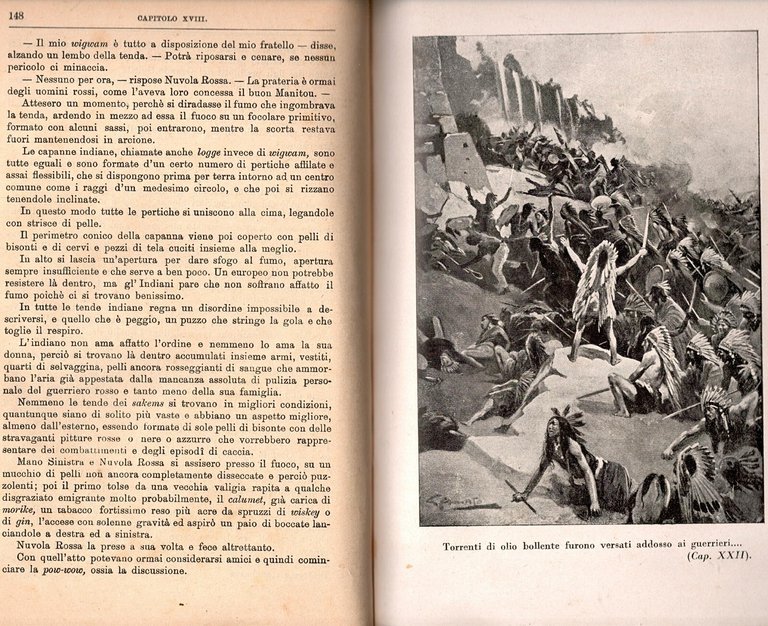 SULLE FRONTIERE DEL FAR WEST di Emilio Salgari 1928 Bemporad …