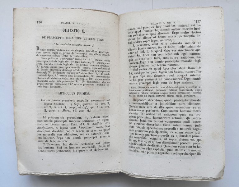 SUMMA TEOLOGICA volume 6 di Sancti Thomae Aquinatis 1853 Fiaccadori …