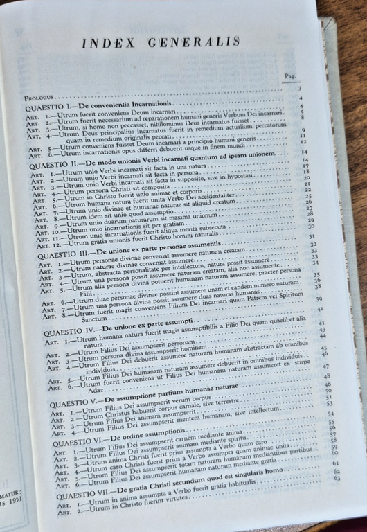 SUMMA THEOLOGIAE Sancti Thomae Aquinatis Tertia Pars BAC 1963 Libro … | Immagine Gallery 4