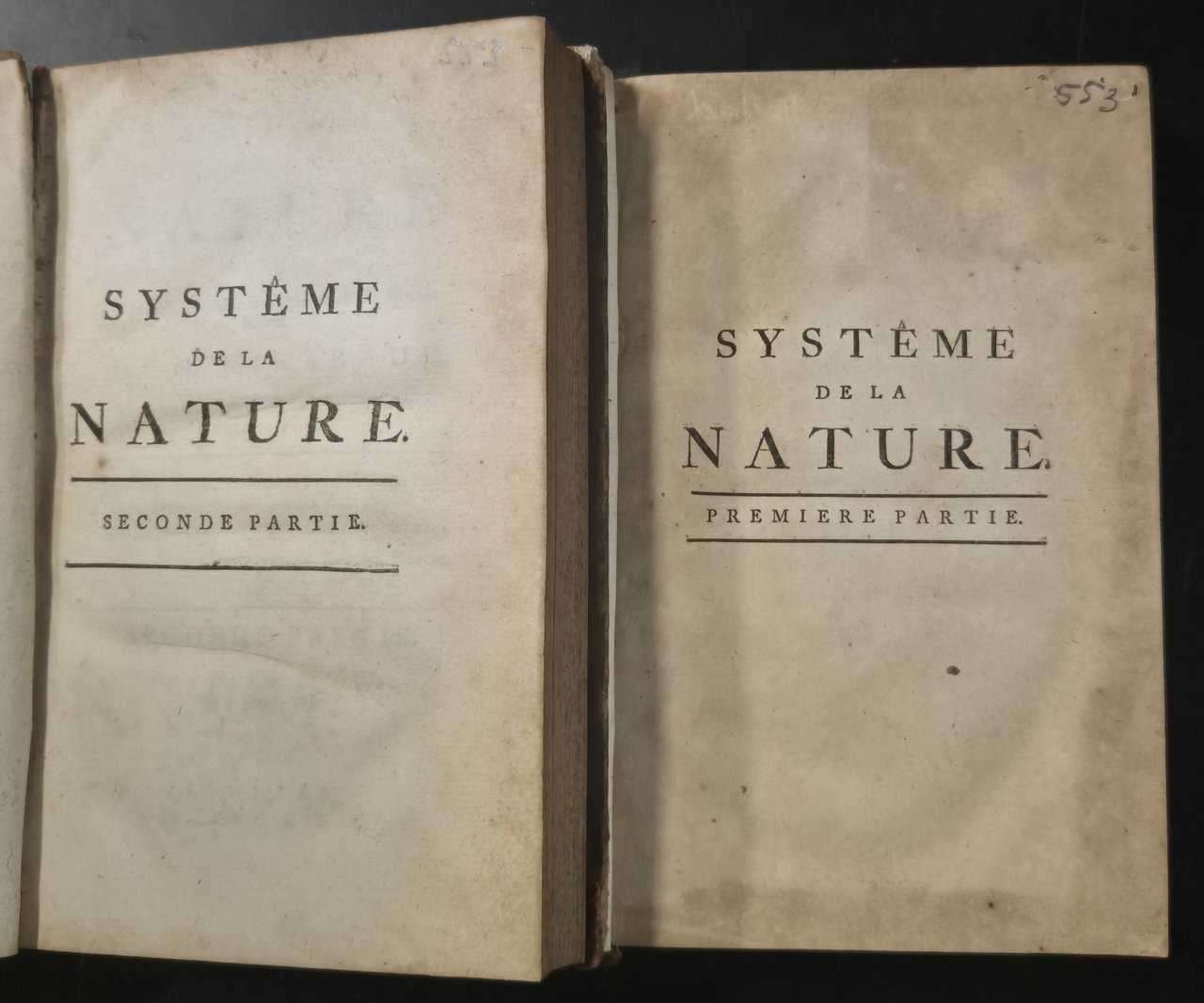 SYSTEME DE LA NATURE des loix du monde Physique et …