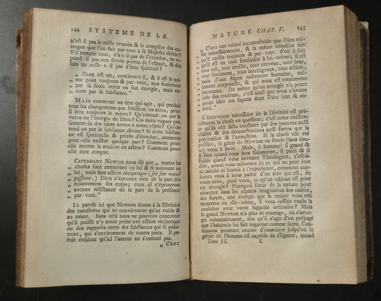 SYSTEME DE LA NATURE des loix du monde Physique et …