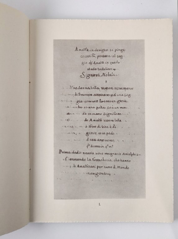 TABULA DE AMALPHA associazione diritto marittimo 1934 Libro tiratura limitata