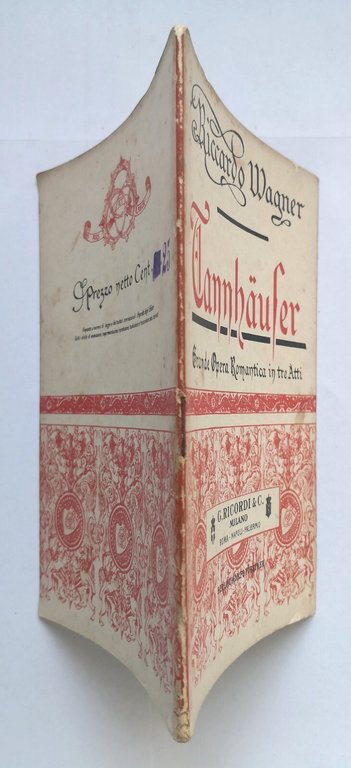 TANNHAUSER libretto opera lirica di Riccardo Wagner Editore Ricordi anni …