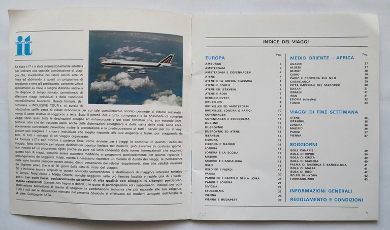 TANTE IDEE PER LE VOSTRE VACANZE 1973 1974 Oltremare Catalogo …
