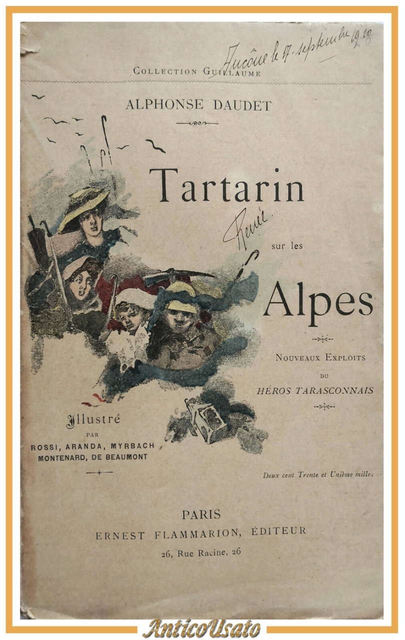 TARTARIN SUR LES ALPES di Alphonse Daudet 1918 Ernest Flammarion …