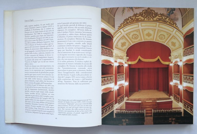 TEATRI DI PUGLIA di Michele Cristallo 1993 Mario Adda Libro …