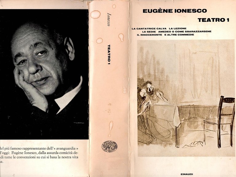 TEATRO 2 VOLUMI di Eugene Ionesco 1968 Einaudi Libro cantatrice …