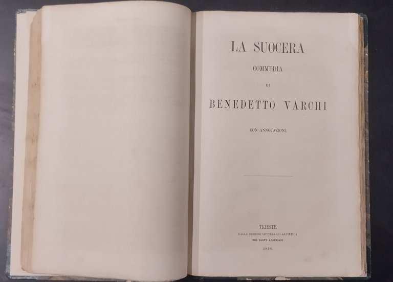 TEATRO CLASSICO COMMEDIE di D'Ambra Firenzuola De Medici 1859 Lloyd …