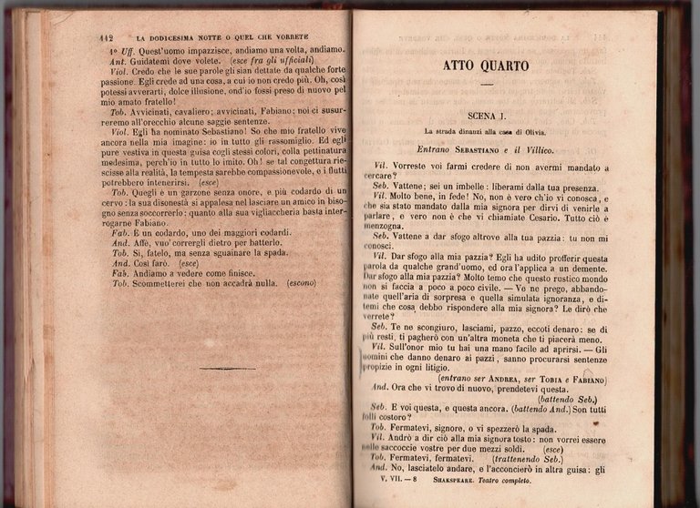 TEATRO COMPLETO SHAKESPEARE Volume 7 Pericle commedia degli equivoci 1859 … | Immagine Gallery 3