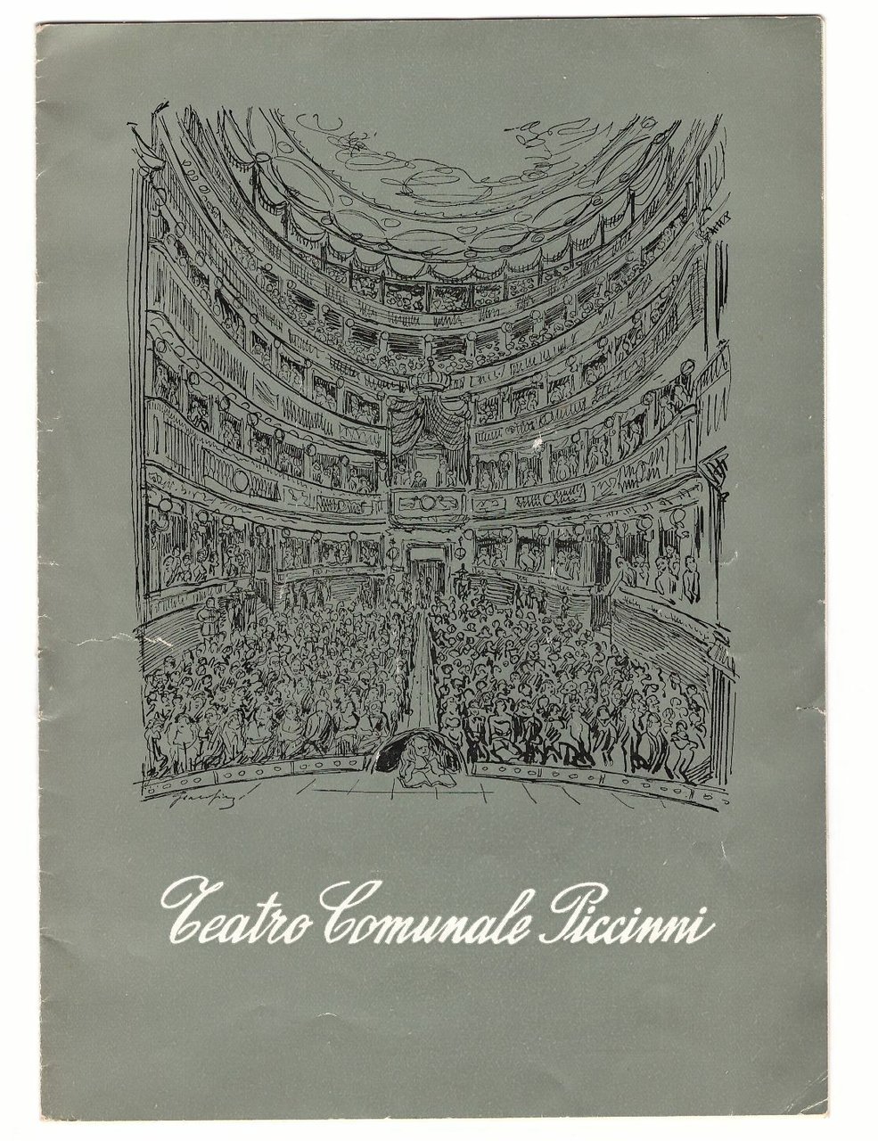 TEATRO COMUNALE PICCINNI STAGIONE TEATRALE 1958-59 VENERDÌ SANTO Emma Gramatica