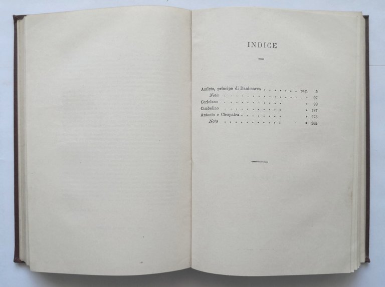 TEATRO DI SHAKESPEARE Volumi 2 e 3 1858 UTET Amleto …