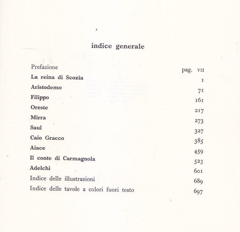 TEATRO TRAGICO ITALIANO DA BAROCCO AL ROMANTICISMO di Mario Puppo …