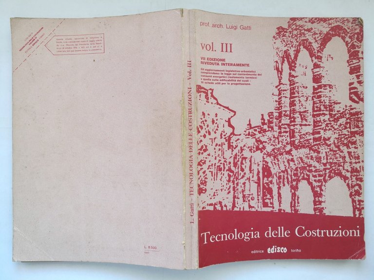 TECNOLOGIA DELLE COSTRUZIONI di Luigi Gatti volume III Edisco Libro …