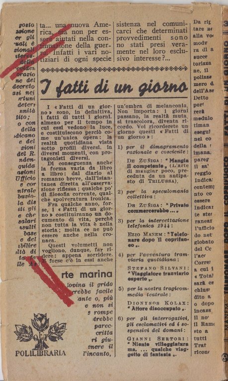 TELEFONARE DOPO IL COPRIFUOCO di Ezio Manem 1944 edizioni Polilibraria …