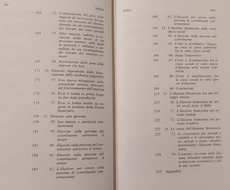 TEORIA DELLA ILLUSIONE FINANZIARIA di Puviani 1976 Isedi Libro economia