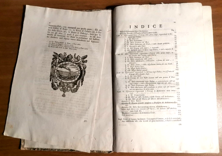 TEORIA E PRATICA DI ARCHITETTURA CIVILE Girolamo Masi 1788 Fulgoni …