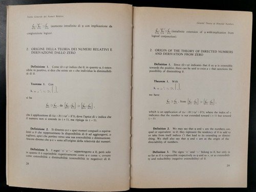 TEORIA GENERALE DEI NUMERI RELATIVI general theory of directed numbers …