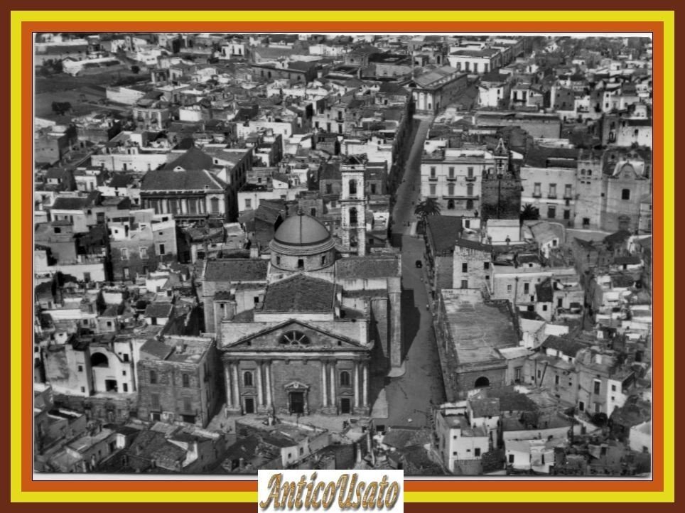 TERLIZZI Panorama dell'aereo Cartolina Viaggiata 1957 Bari