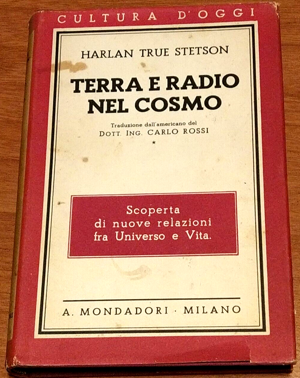 TERRA E RADIO NEL COSMO di Harlan True Stetson 1936 …