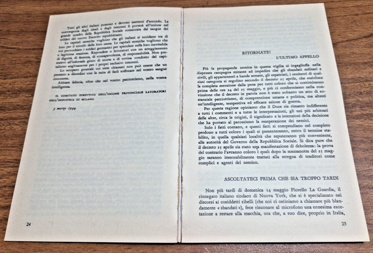 TESTAMENTO POLITICO di Benito Mussolini 1984 La Fenice Scritti Discorsi … | Immagine Gallery 3