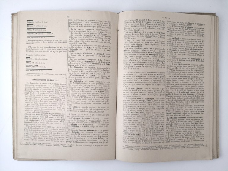 TESTO ATLANTE SCOLASTICO DI GEOGRAFIA MODERNA Ricchieri Ghisleri 1909 Libro