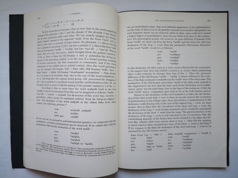 THE GREAT BACTRIAN INSCRIPTION di Janos Harmatta 1964 estratto Acta …