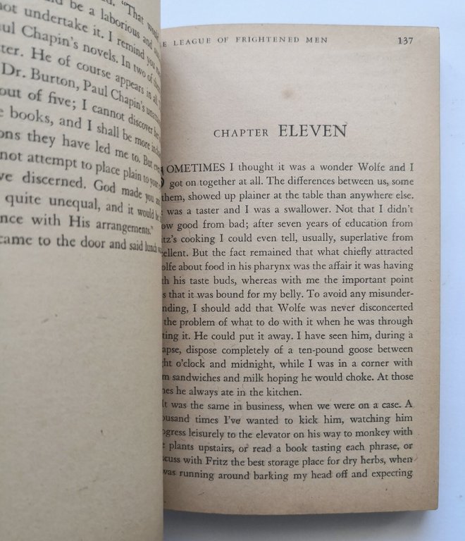 THE LEAGUE OF FRIGHTENED MEN di Rex Stout 1935 Avon …