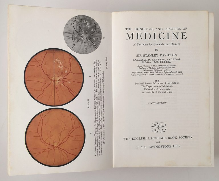 THE PRINCIPLES AND PRACTICE OF MEDICINE di Stanley Davidson 1968 …